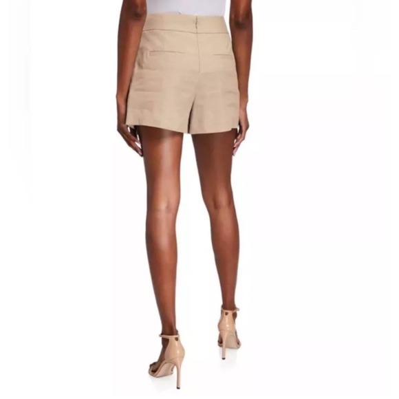 NWT Veronica Beard Thomas Skort Beige Linen Blend Mini Skirt‎ Shorts Size 4 - Picture 4 of 9